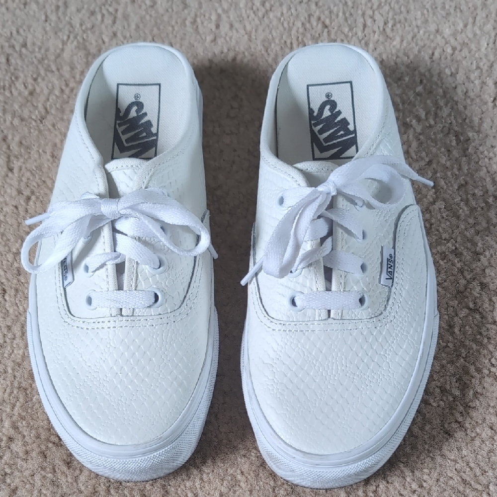 Vans Classic White Lace-Up Sneakers